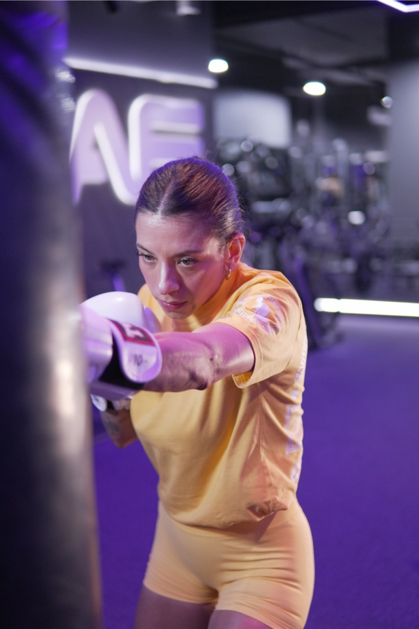 Boxing client training at Anytime Fitness Wentworth Point